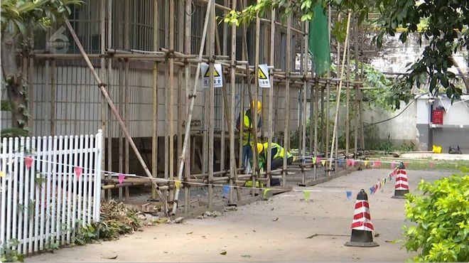高层瓷砖掉落这个小区外立面开始整改(图5)