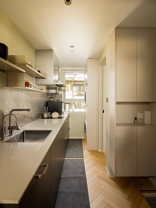 kaiyun：30㎡长条户型靠日式工艺让独居女生过上“隐士生活”(图7)