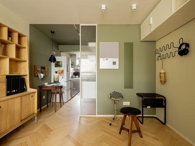 kaiyun：30㎡长条户型靠日式工艺让独居女生过上“隐士生活”(图13)